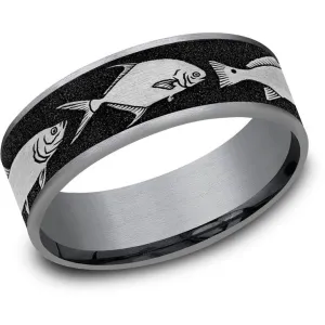 Brook & Branch "The Skiff" Tantalum & Titanium Wedding Band
