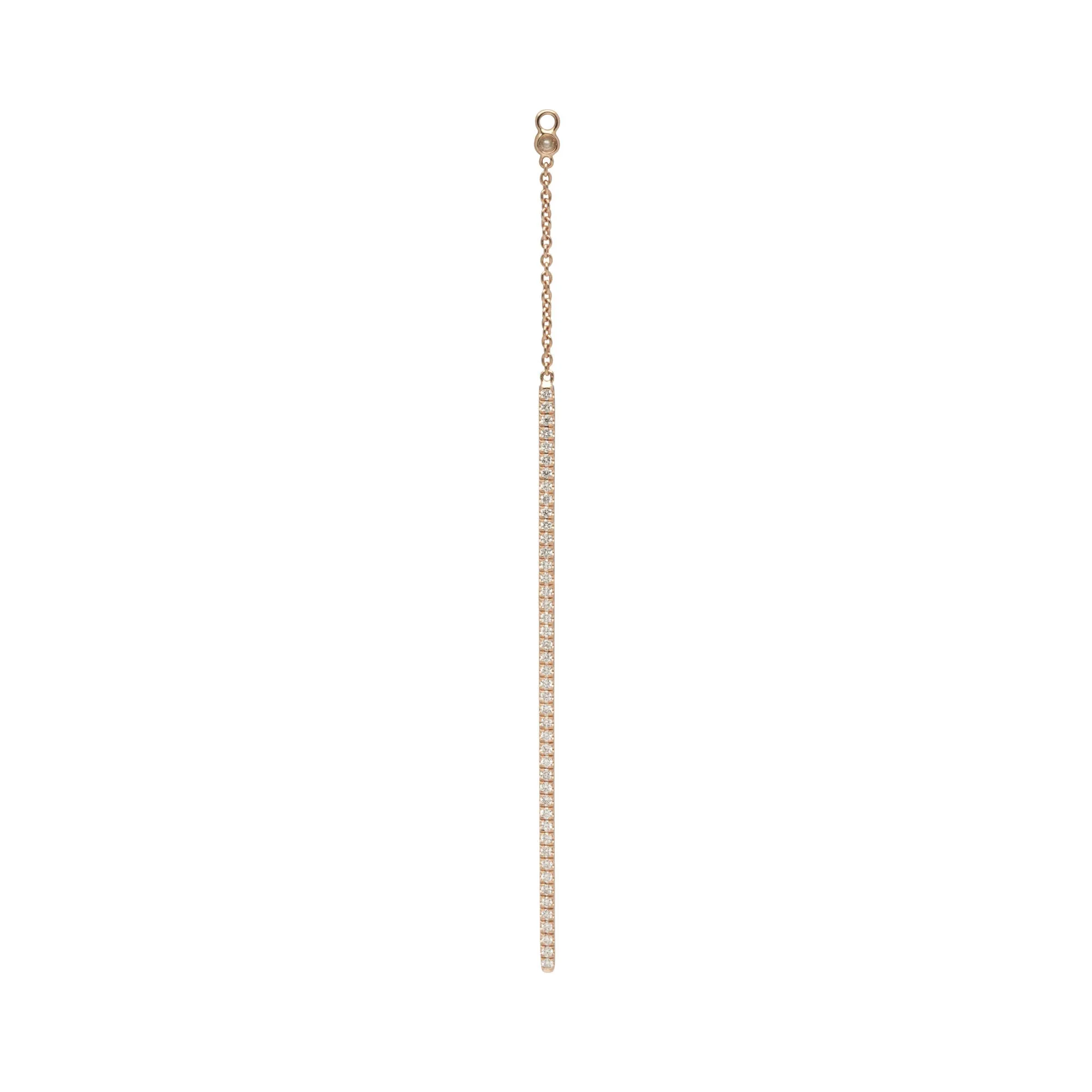 By Naila | 18K Gold, Whitegold or Rosegold Behind Ear Pendant w. Diamonds