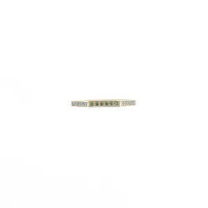 Classic Hexagon 14K Gold Ring w. Diamonds