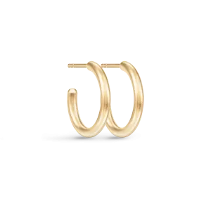 Classic Medium Gold Plated Hoops