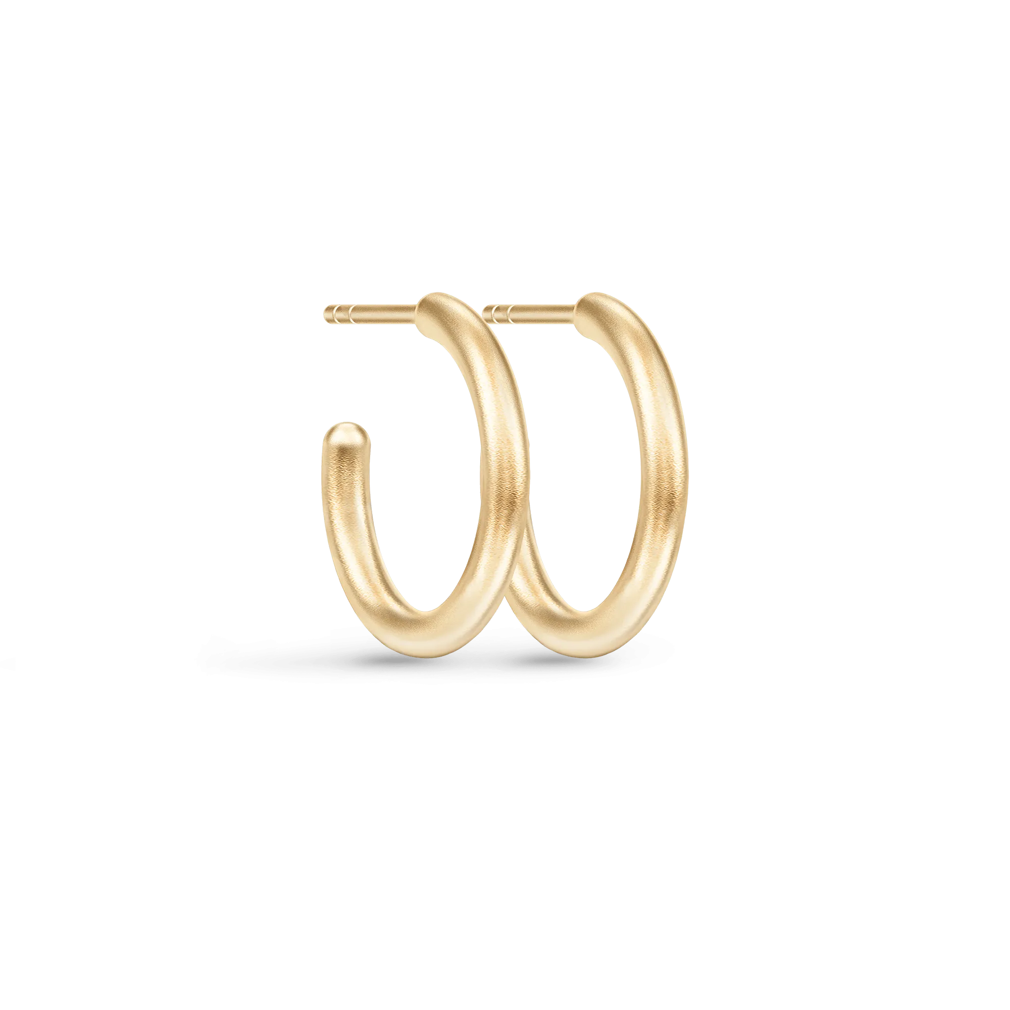 Classic Medium Gold Plated Hoops