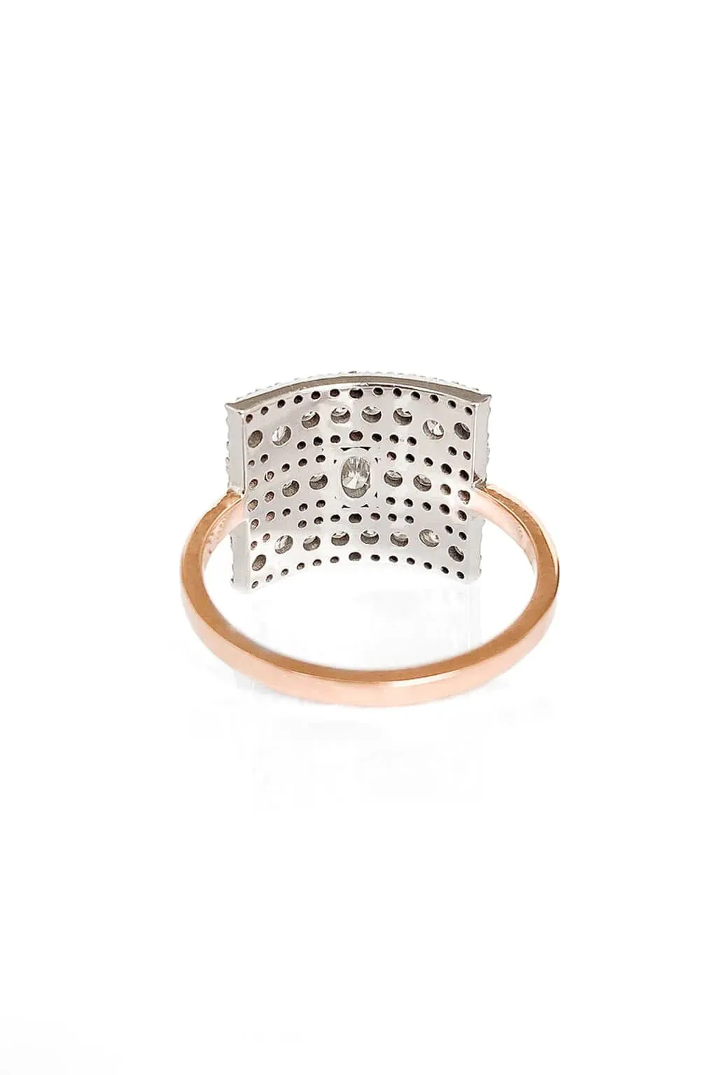 Classic Wife 18K Rosegold & Whitegold Ring w. Diamonds