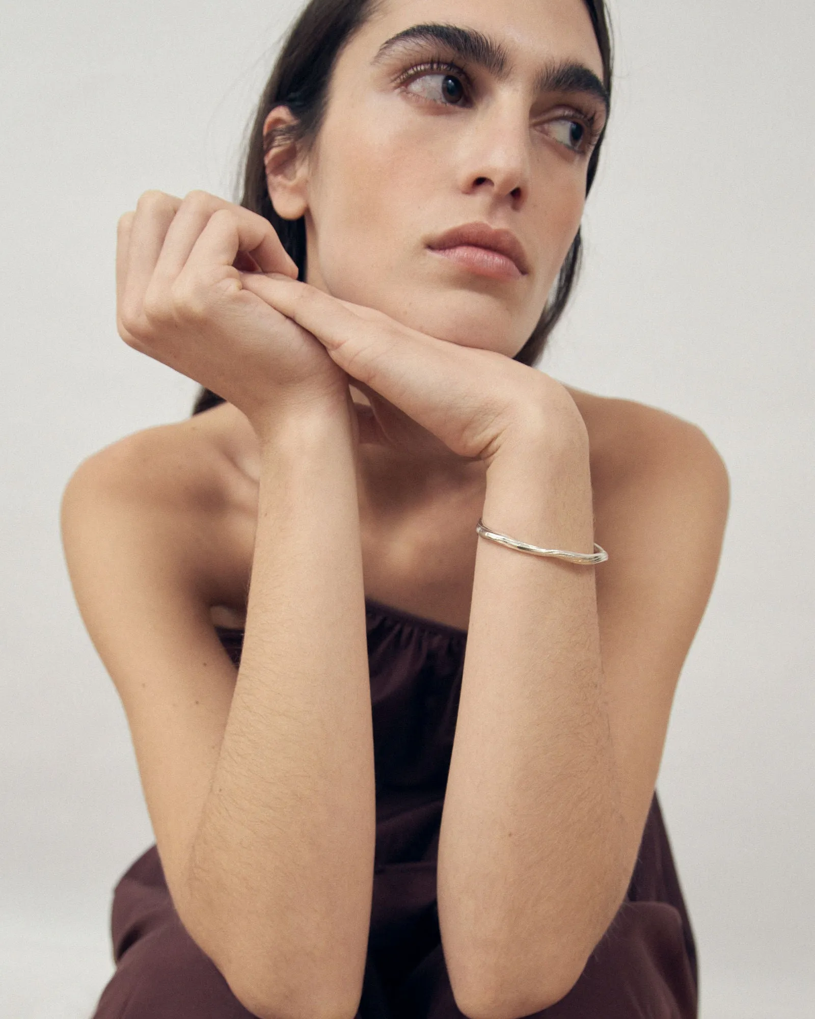 Cumaru Cuff Silver Bangle