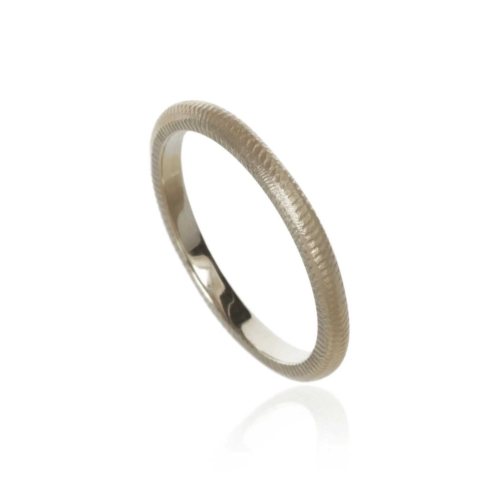 Curve 2 mm 18K Whitegold Ring