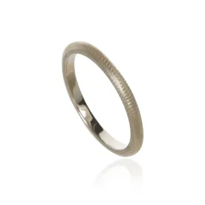 Curve 2 mm 18K Whitegold Ring