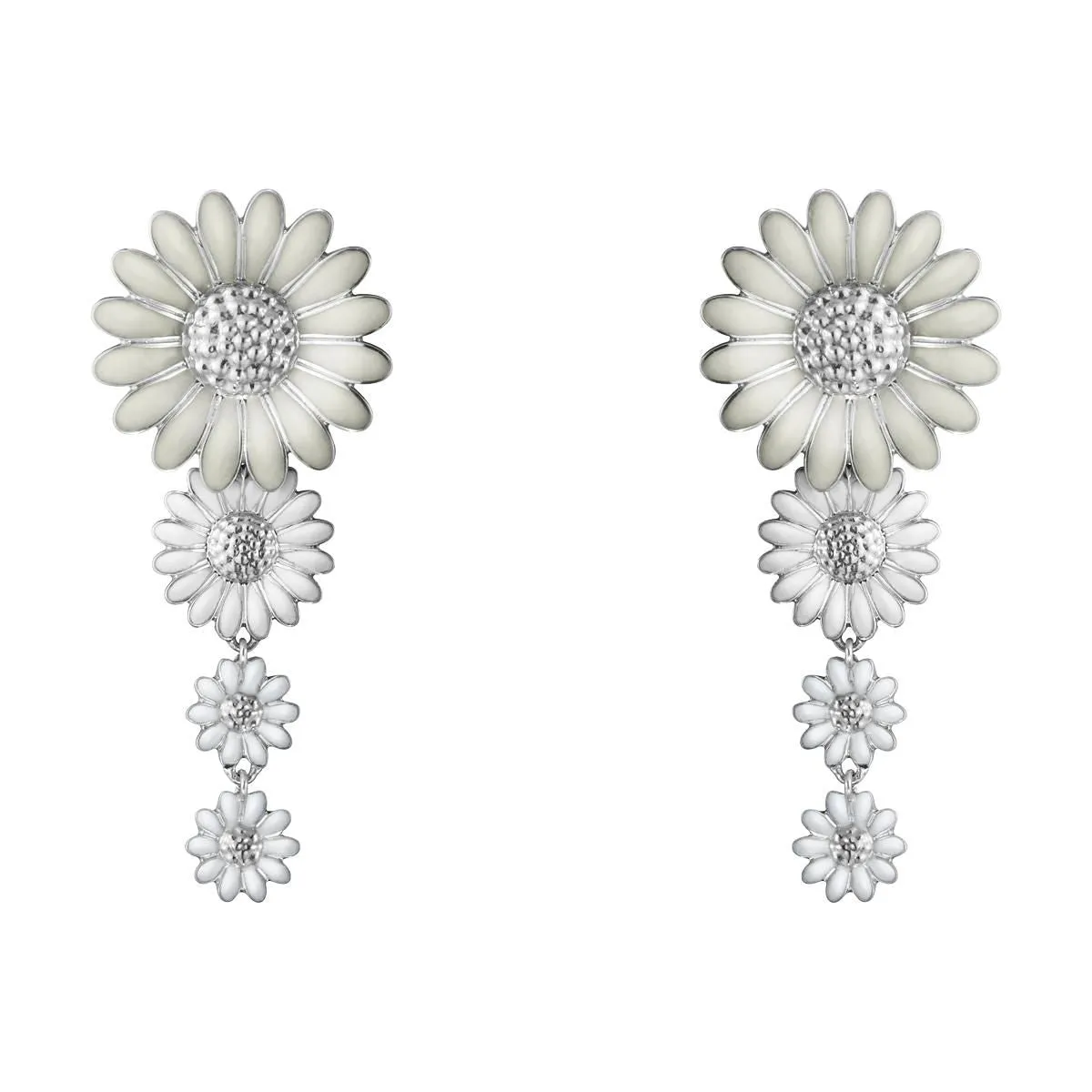 Daisy x Stine Goya Silver & White Earrings