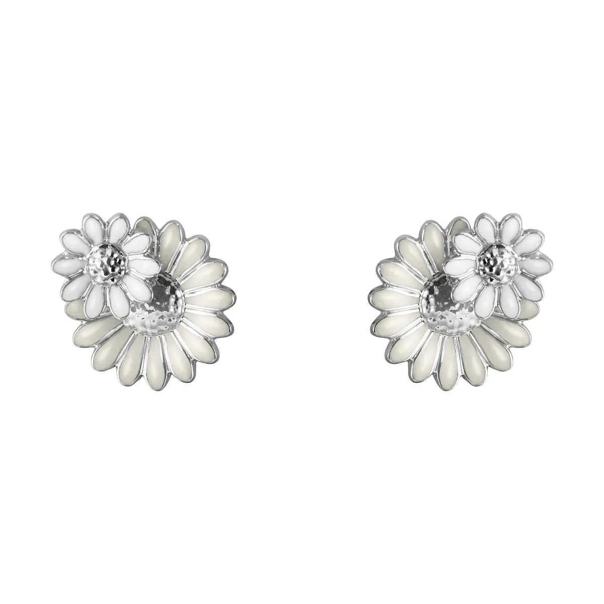 Daisy x Stine Goya Silver & White Studs
