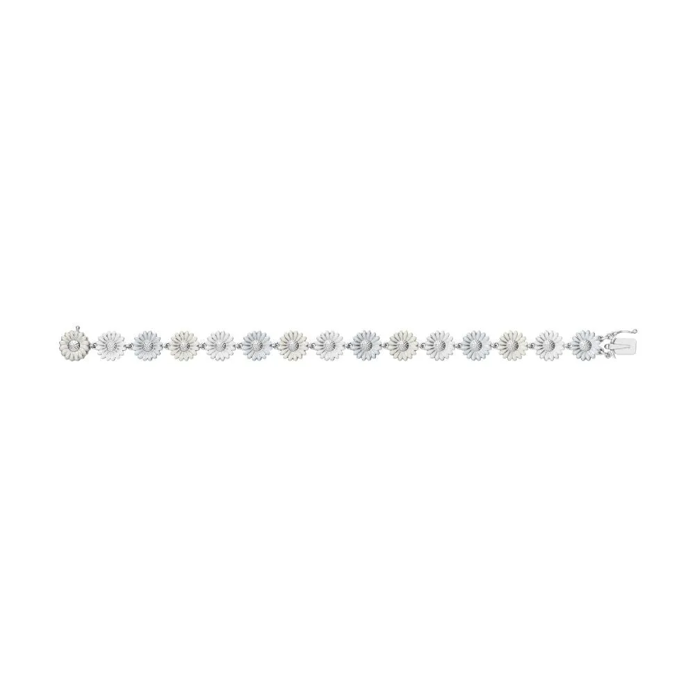Daisy x Stine Goya White Silver Bracelet