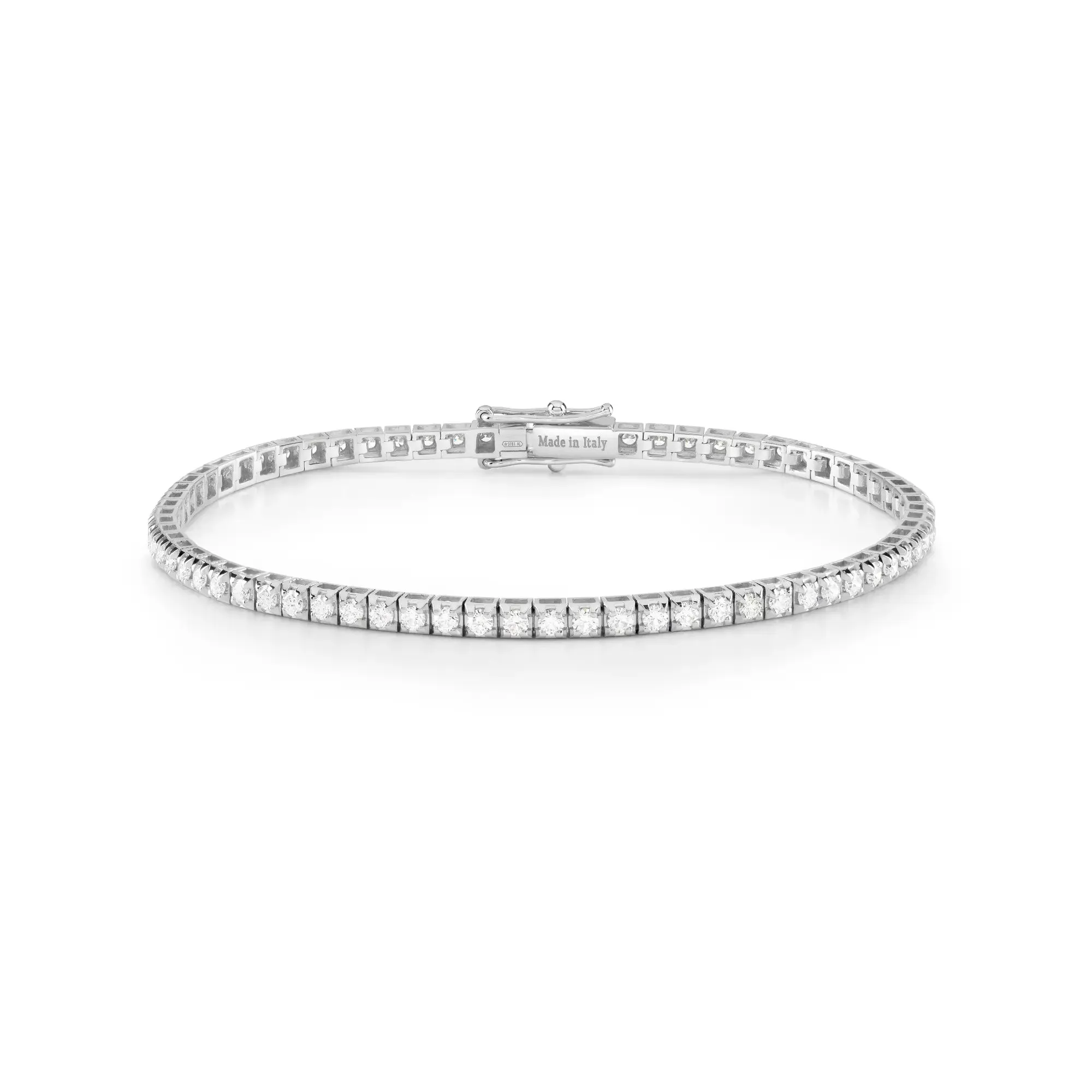 Damiani Luce 18ct White Gold Diamond Tennis Bracelet