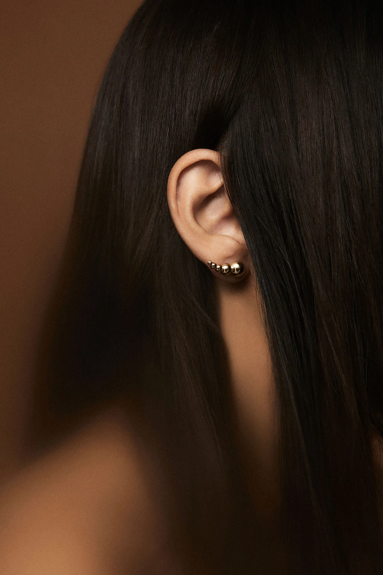 Degrade Nude 18K Rosegold Earrings
