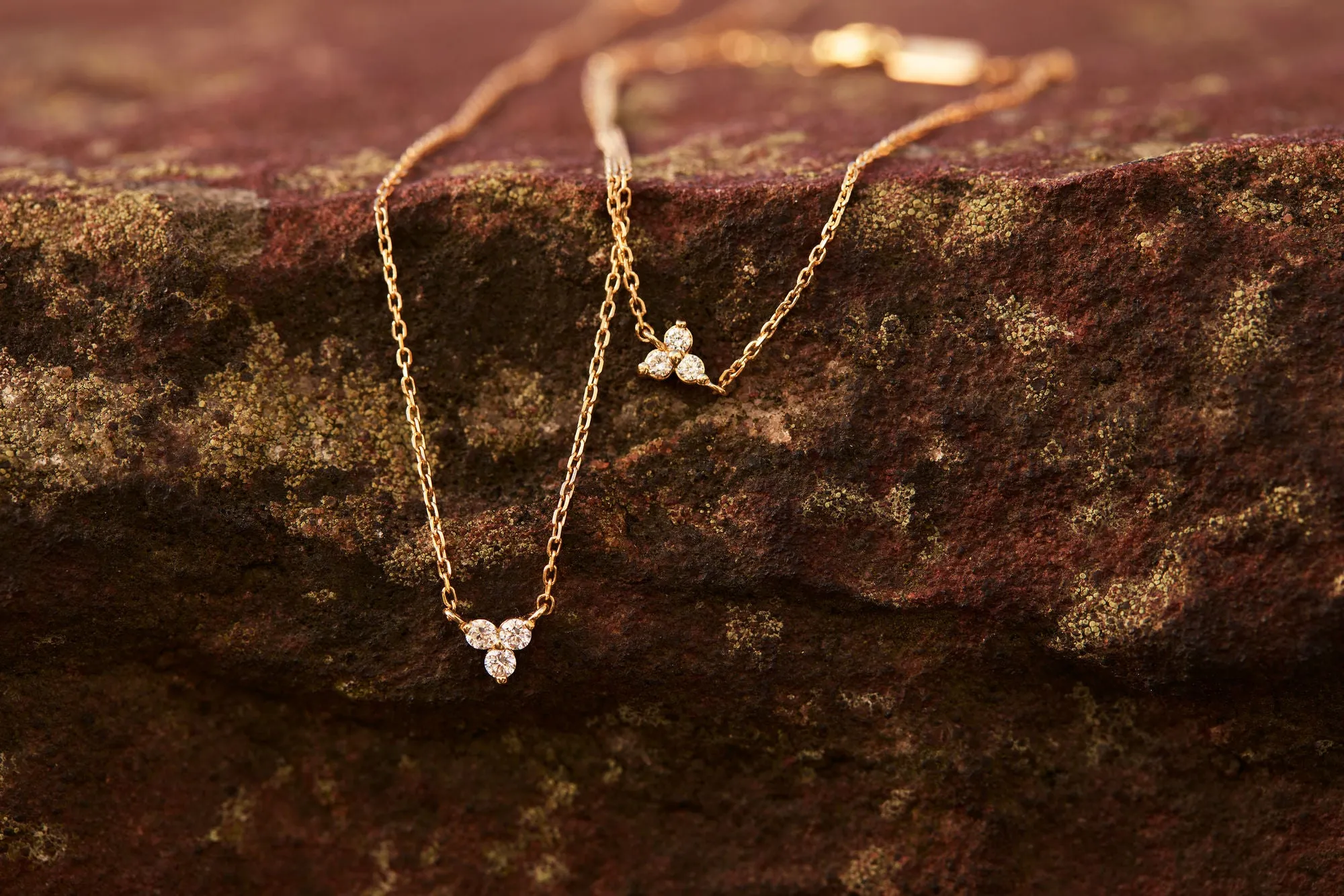 Diamond Trinity 14K Whitegold Bracelet