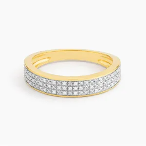 Ella Stein 14K Gold Plated "The OG Band" Diamond Fashion Ring
