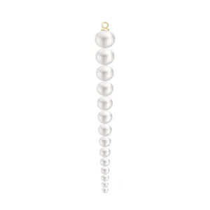 Evie 14K Gold Earring-Pendant w. White Pearls