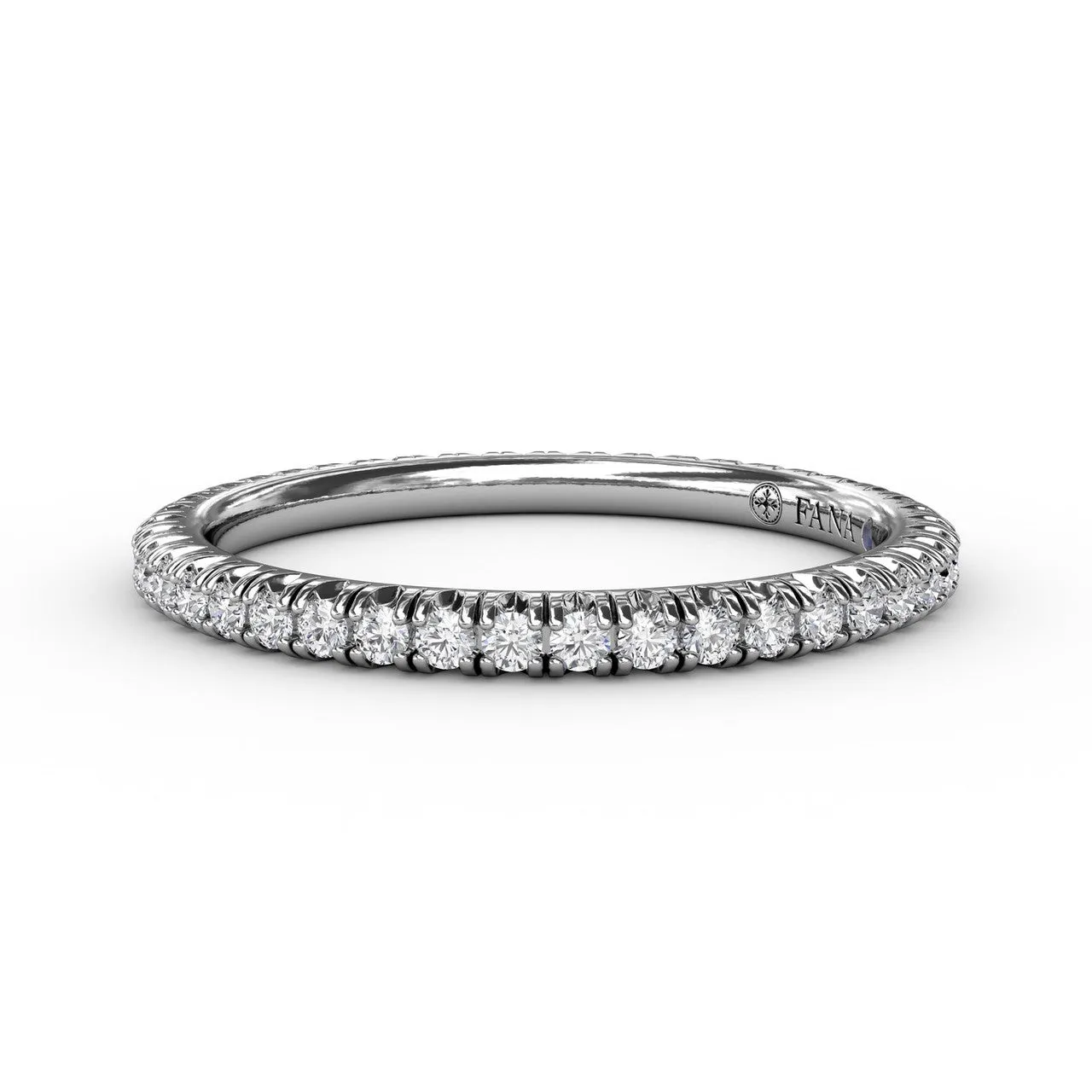 Fana 14K White Gold and Diamond Eternity Band