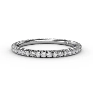 Fana 14K White Gold and Diamond Eternity Band