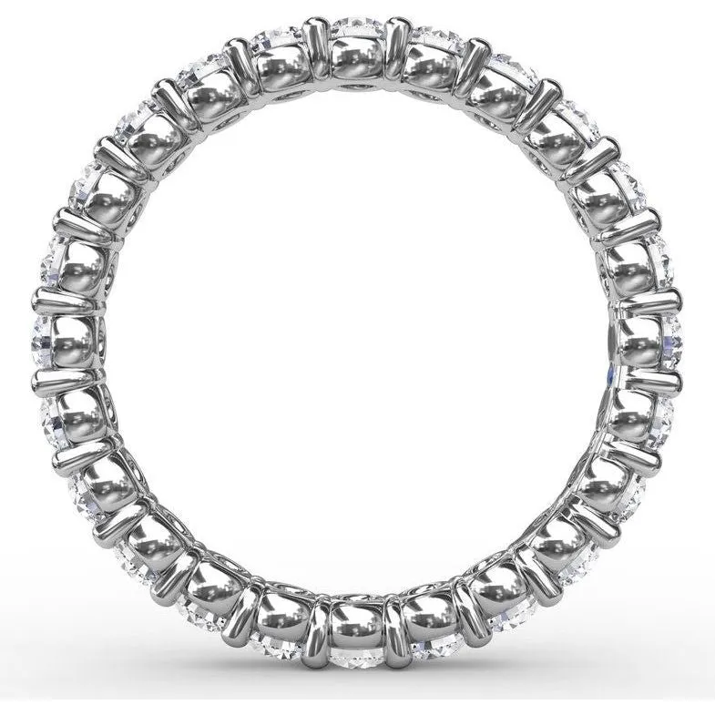 Fana 14K White Gold and Diamond Shared Prong Eternity Band