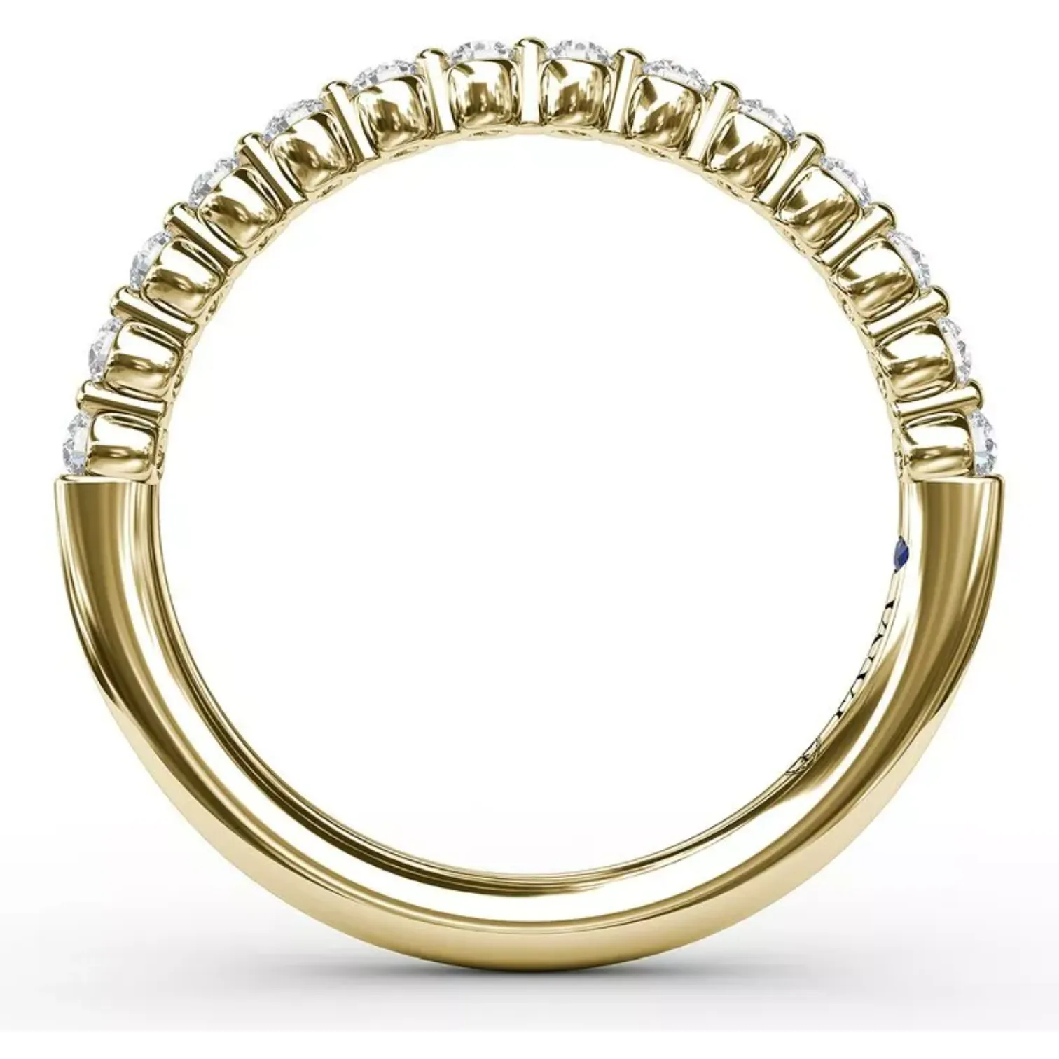 Fana 14K Yellow Gold and Diamond Shared Prong Wedding Band