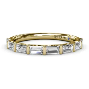 Fana 14K Yellow Gold Baguette Diamond Wedding Band