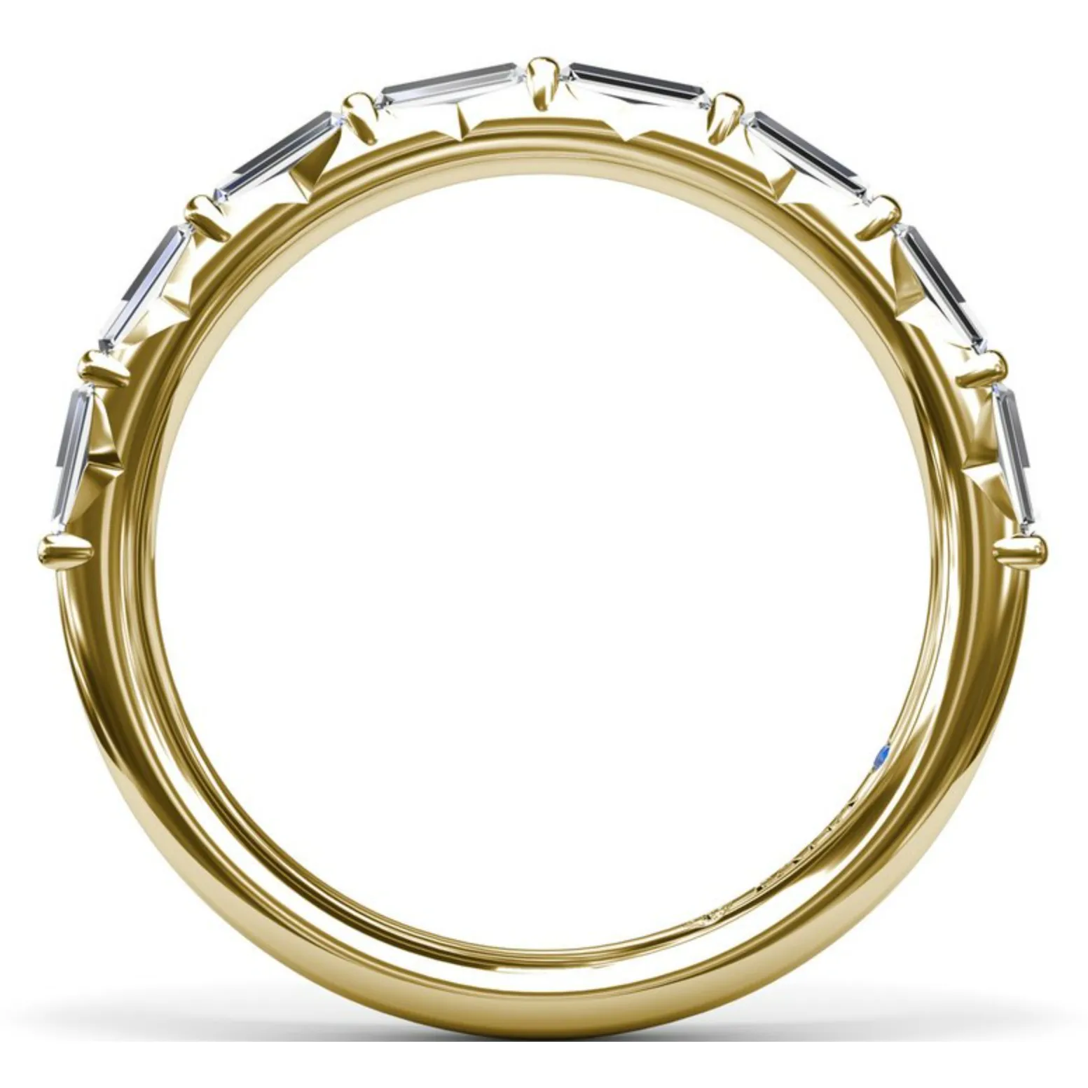 Fana 14K Yellow Gold Baguette Diamond Wedding Band