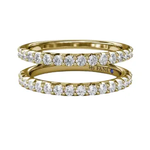 Fana 14K Yellow Gold Petite Diamond Insert Ring