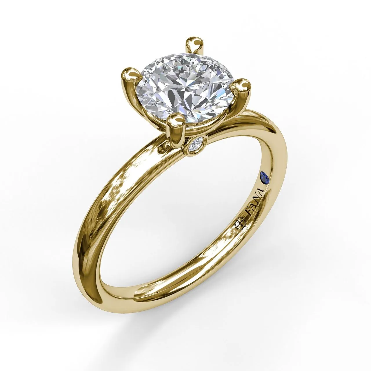 Fana 14K Yellow Gold Solitaire Engagement Ring