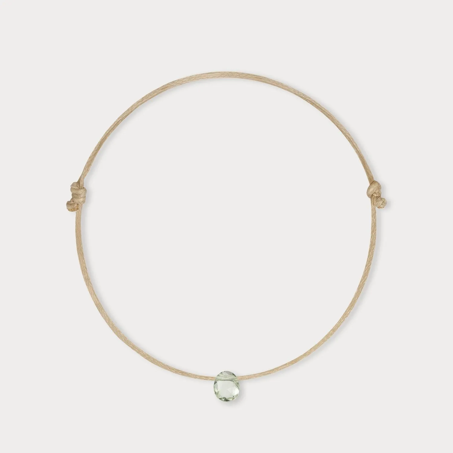 February Birthstone Bracelet - Taupe