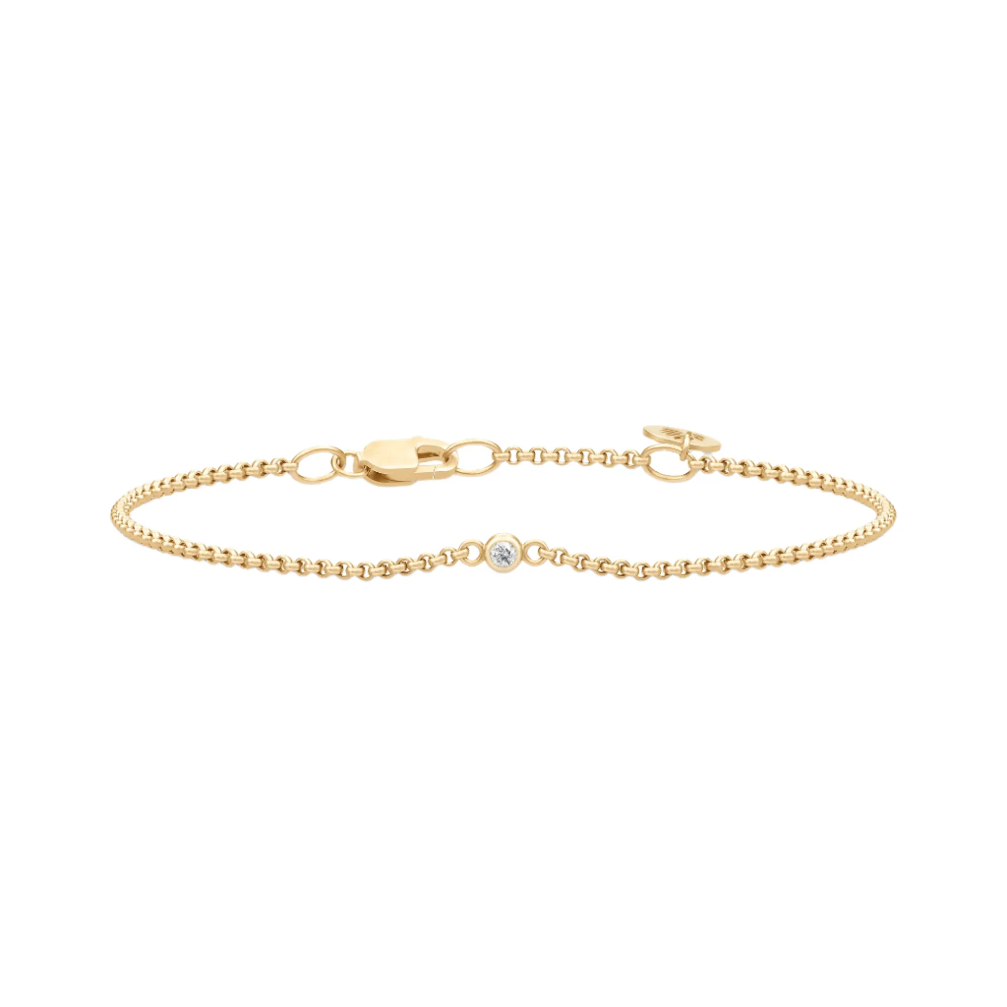 Fina Gold Plated Bracelet w. Zirconia