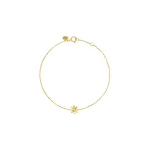 Flower Power 18K Gold Bracelet w. Diamond