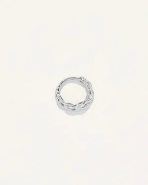 Freya Clicker 14K Whitegold Hoop