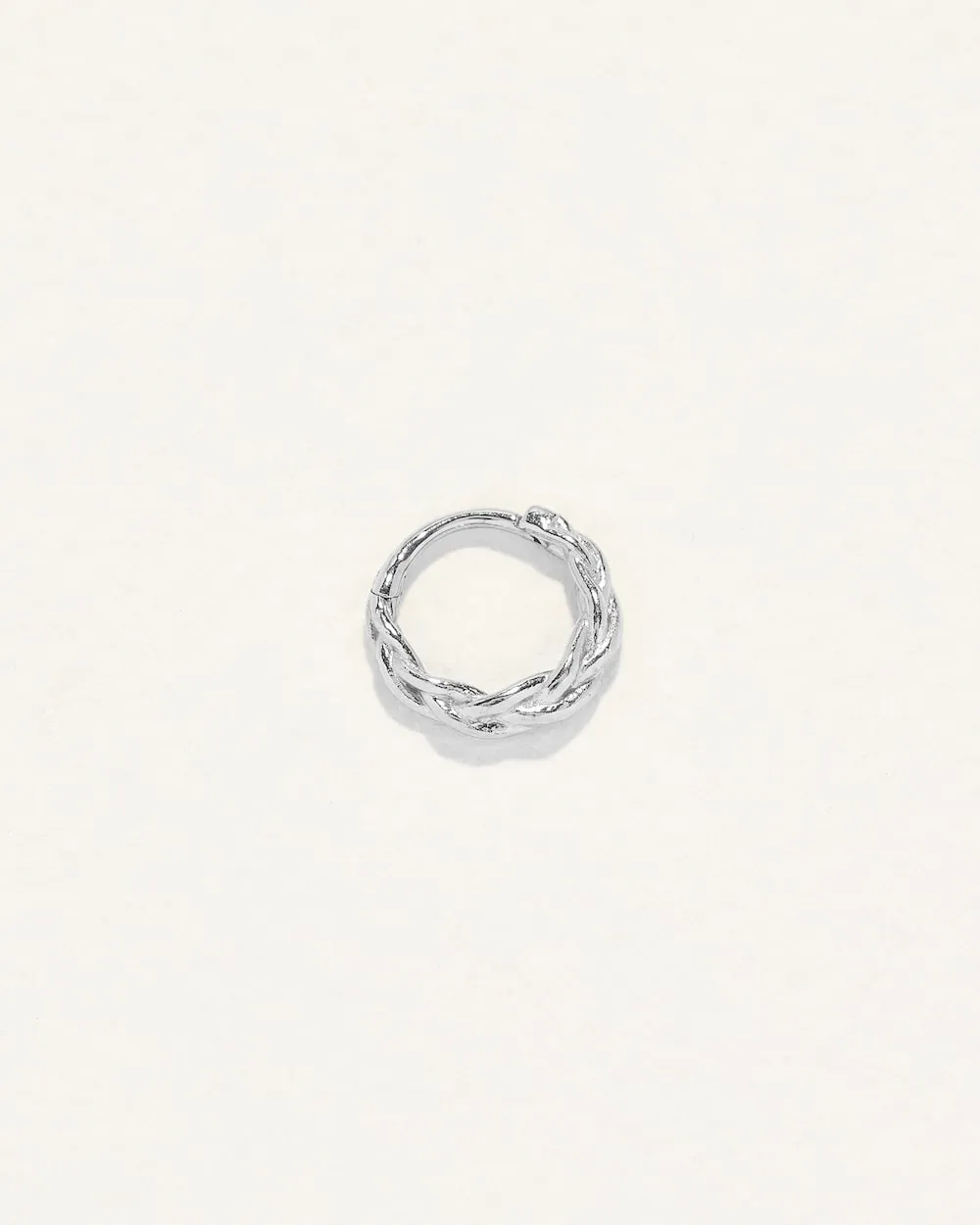 Freya Clicker 14K Whitegold Hoop