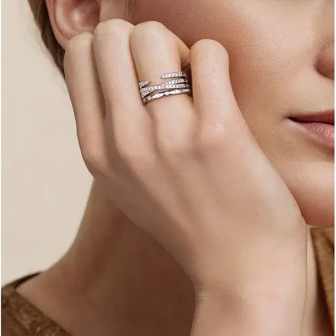Gabriel 14K White Gold Easy Diamond Stackable Ring