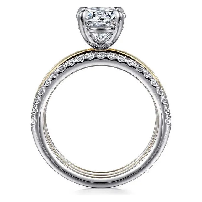 Gabriel "Reba" 14K Two-Tone Polished & Diamond Engagement Ring