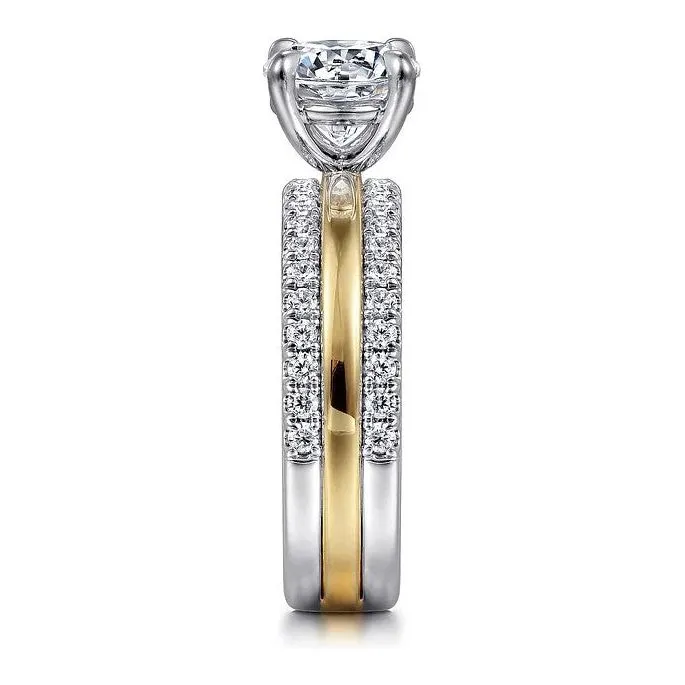 Gabriel "Reba" 14K Two-Tone Polished & Diamond Engagement Ring