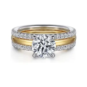 Gabriel "Reba" 14K Two-Tone Polished & Diamond Engagement Ring