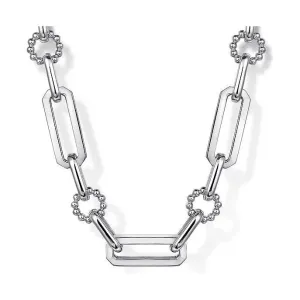 Gabriel Silver Paperclip Chain with Bujukan Connectors