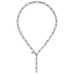 Gabriel Sterling Silver Y Chain Necklace