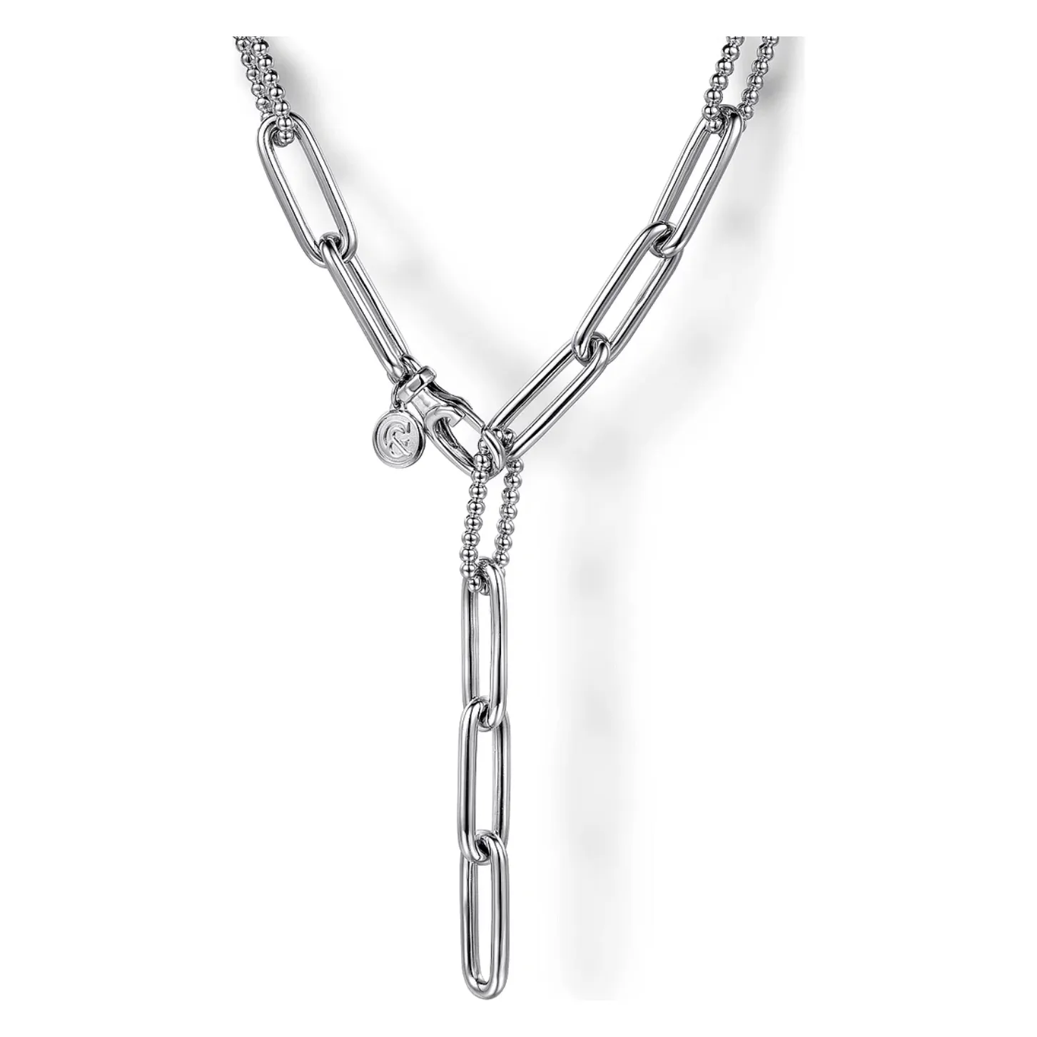 Gabriel Sterling Silver Y Chain Necklace