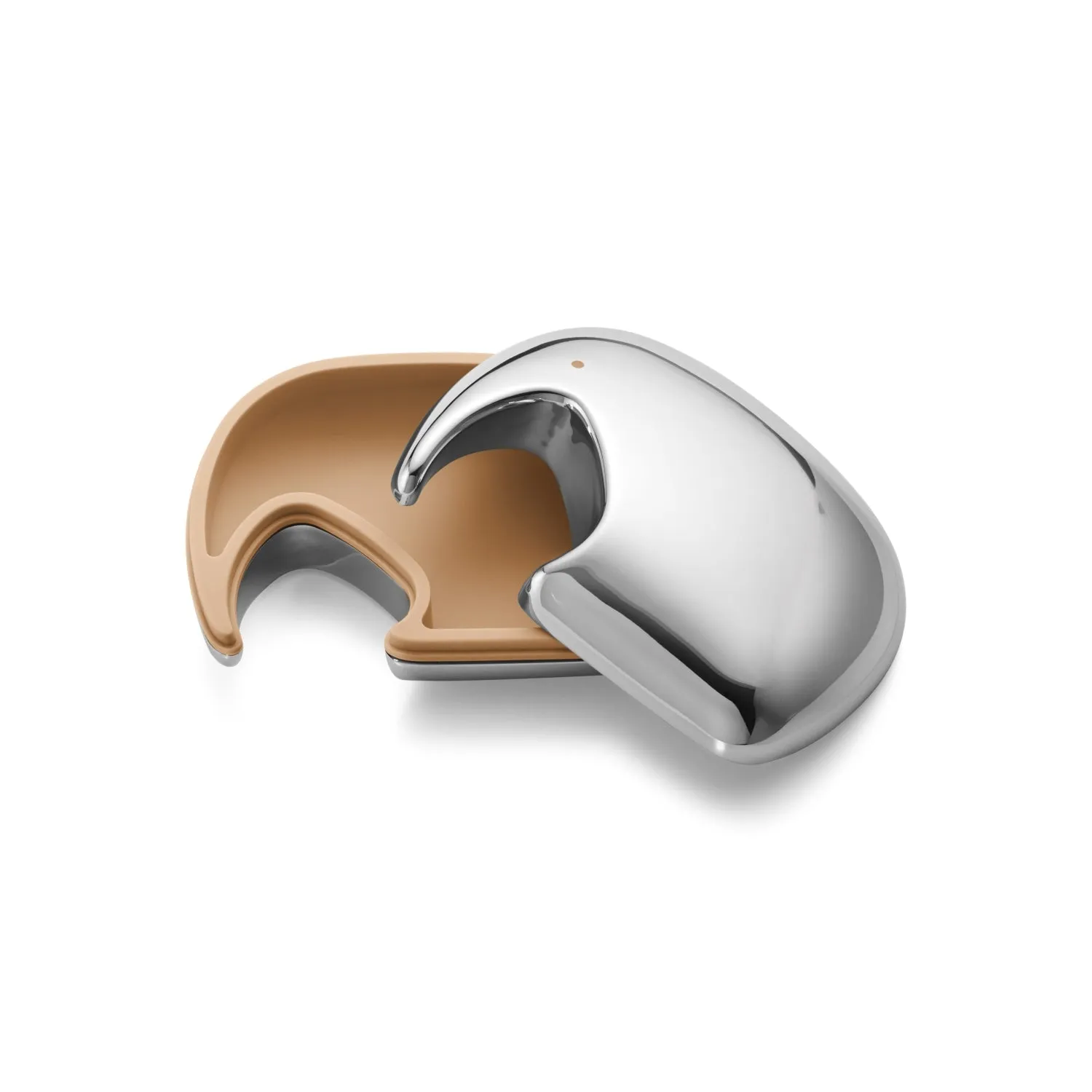 Georg Jensen Elephant Stainless Steel Yellow Keepsake Box