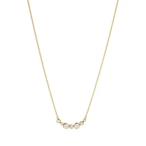 Georg Jensen Signature 18ct Yellow Gold 0.22ct Diamond Necklace