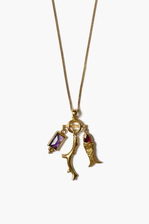 Gold Charm Mix Necklace