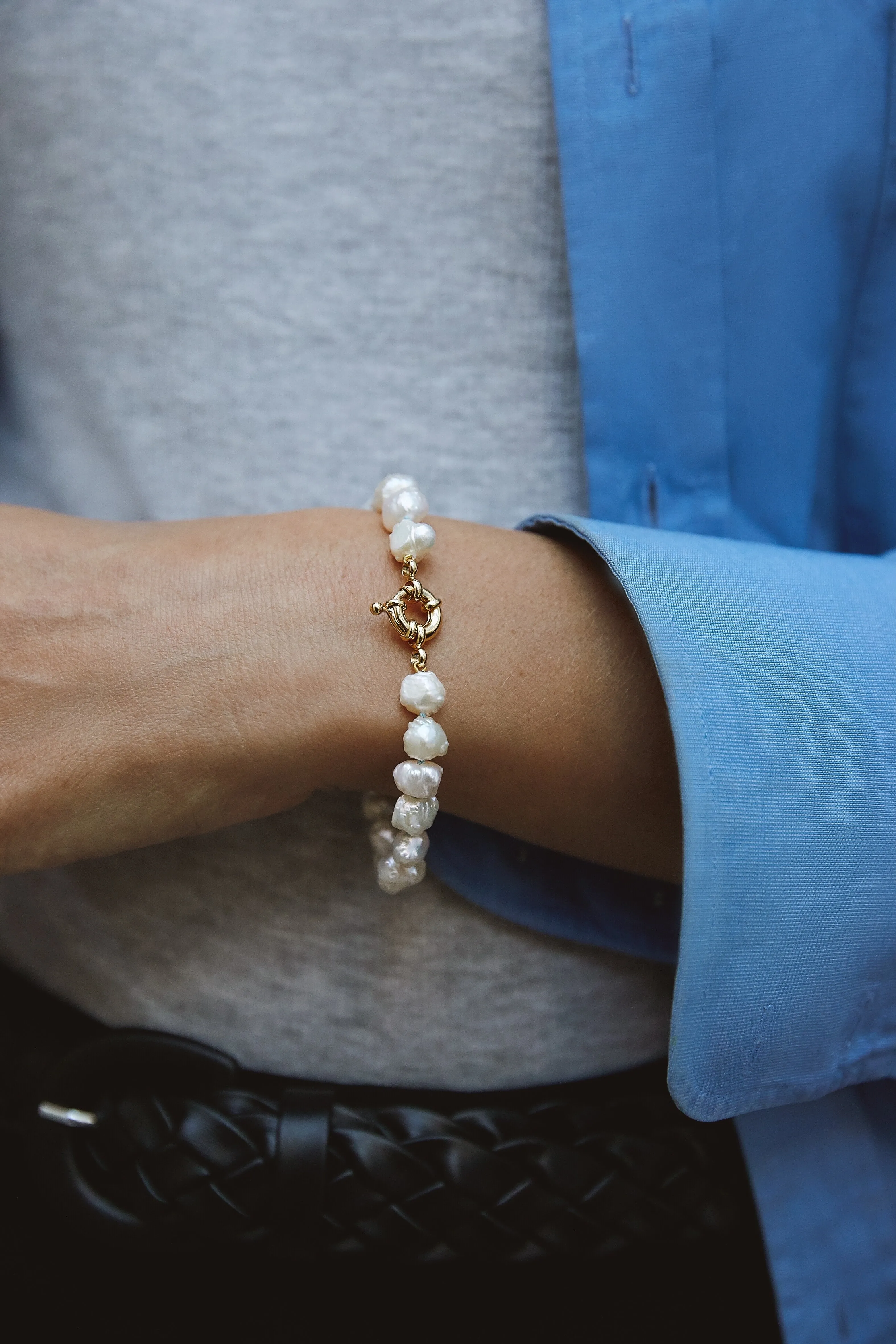 Gold Plated Bracelet w. Pearls - Exclusive for The Jewellery Room