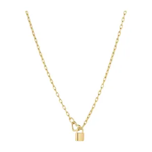 Gorjana Gold Heart Padlock Necklace