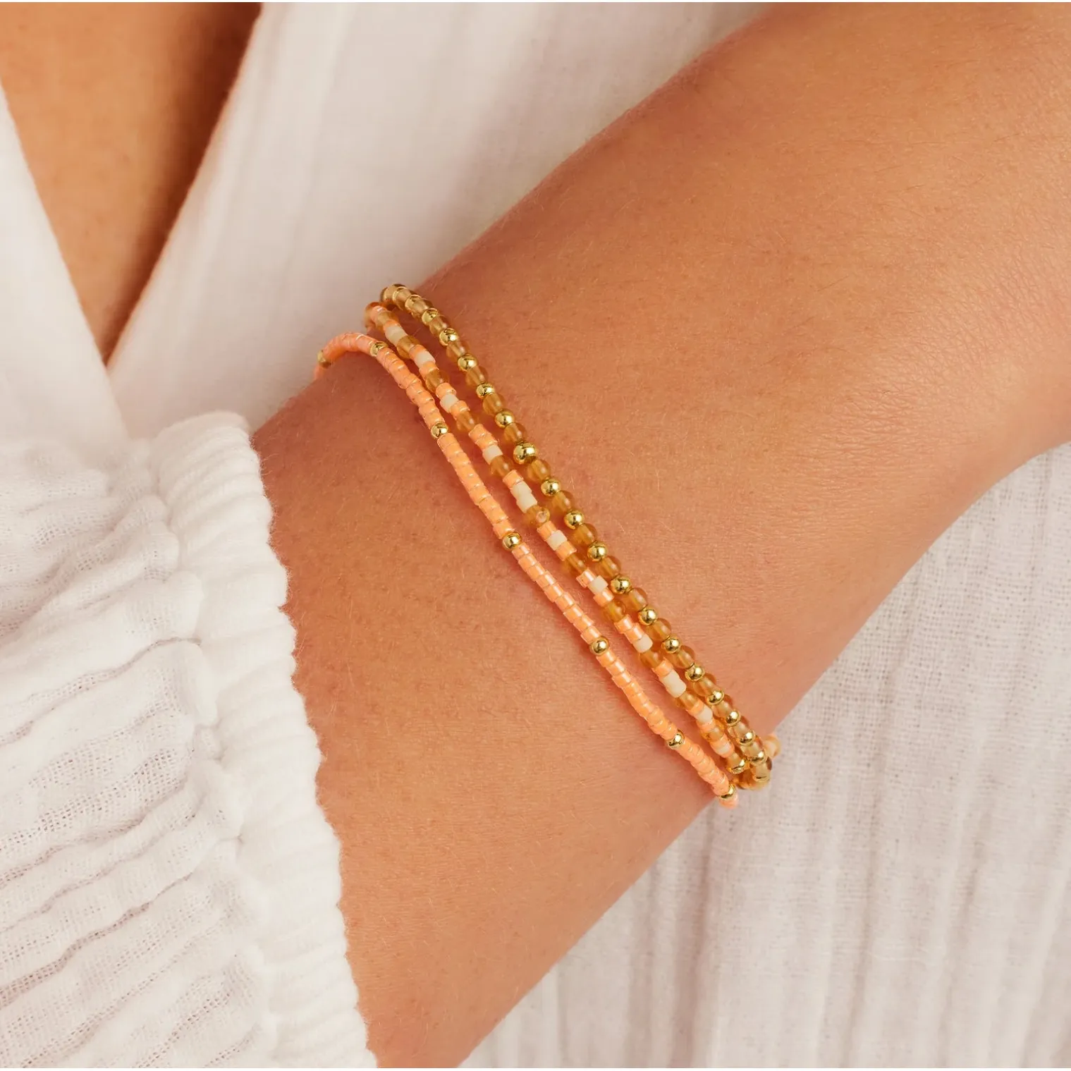 Gorjana Poppy Citrine Bracelet Set