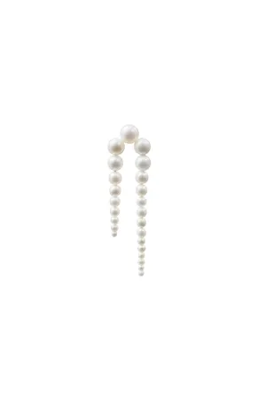 Grande Perle Nuit Single 14K Gold Stud w. Pearl