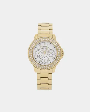 Guess Mainline Crown Jewel Watch Gold