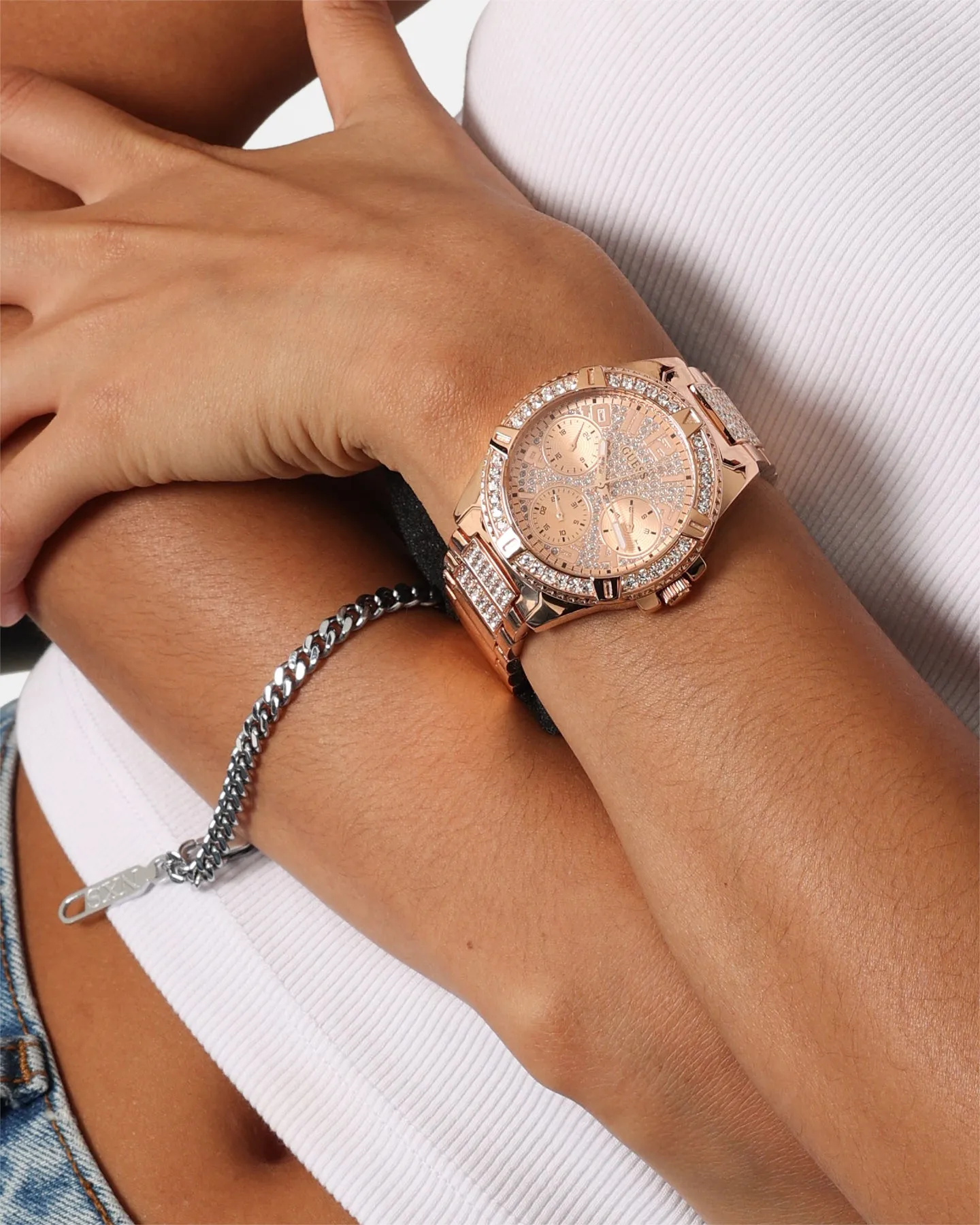 Guess Mainline Women's Lady Frontier Watch Rose Gold