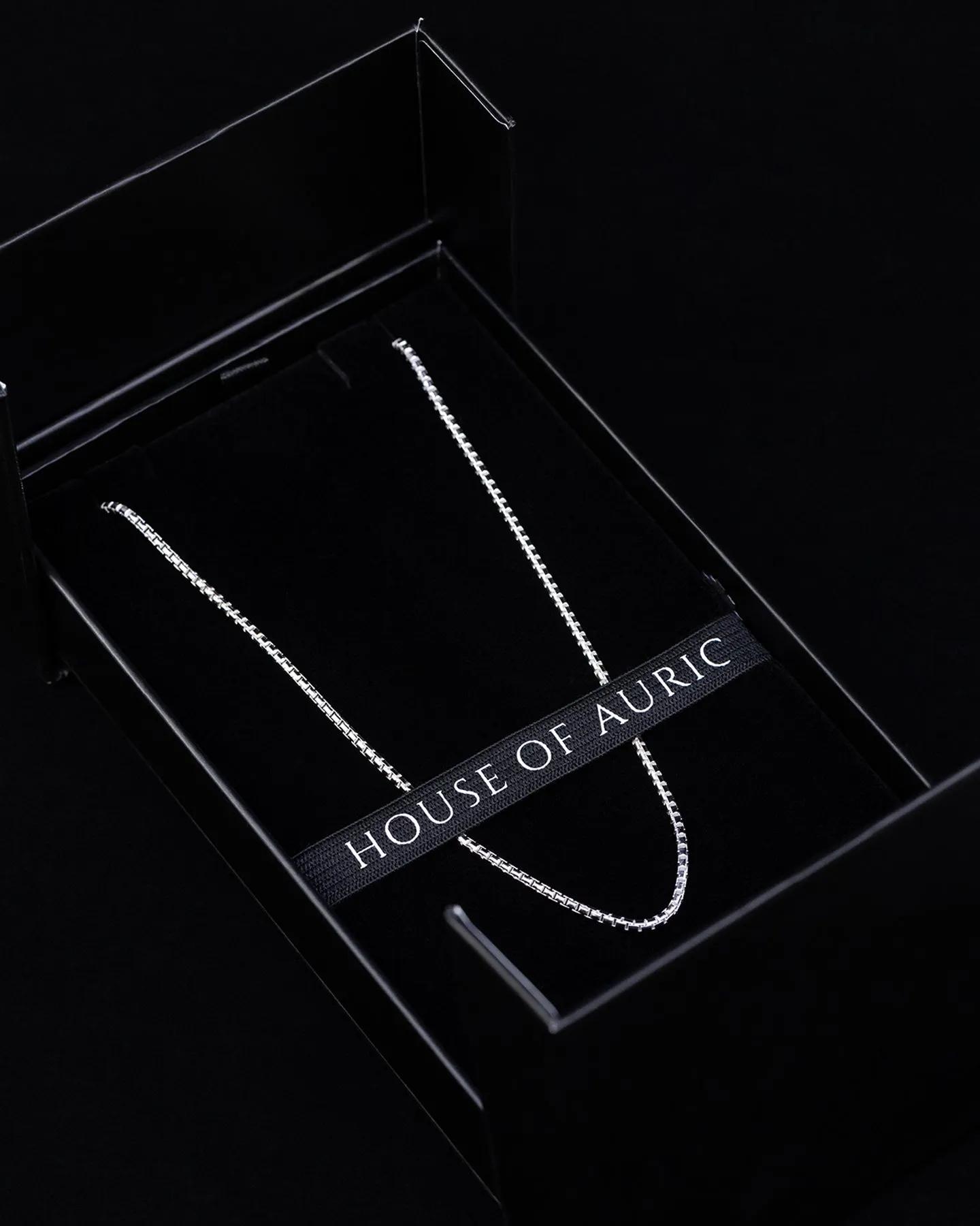 House Of Auric Rounded Box Chain Sterling Silver