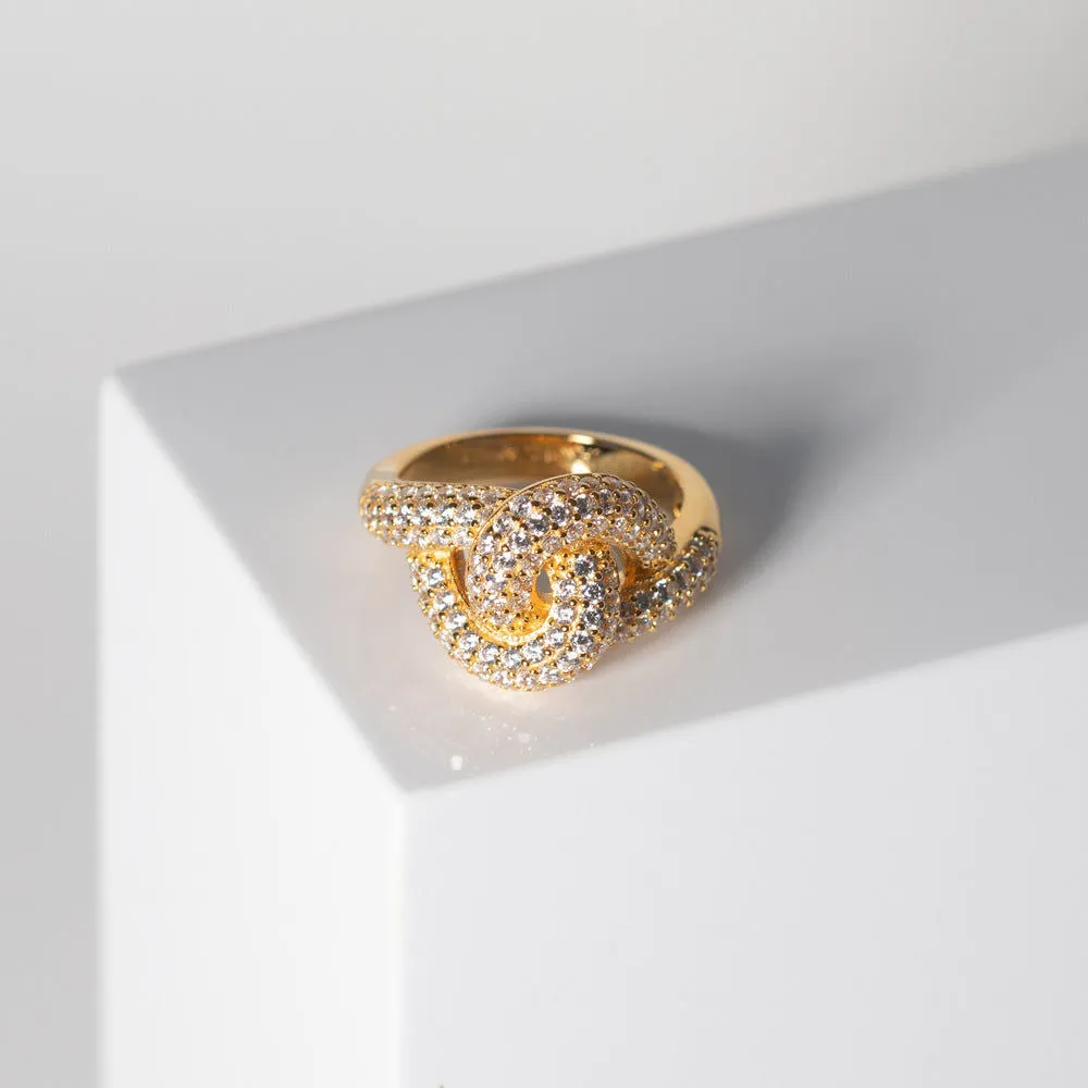 Imperia 18K Gold Plated Ring w. Zirconia