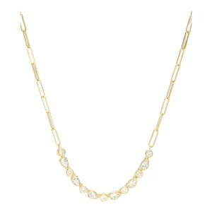 Isla Gold Graduated Samantha Tennis Necklace