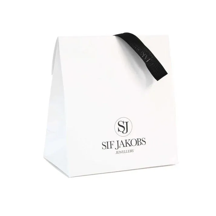 Ivrea Small Silver Hoops w. Zirconias